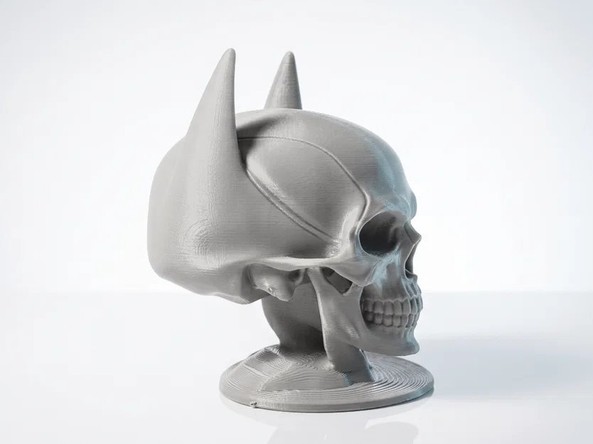 Mô hình điêu khắc đầu lâu Batman phong cách Gothic (File in 3D) - Image 3