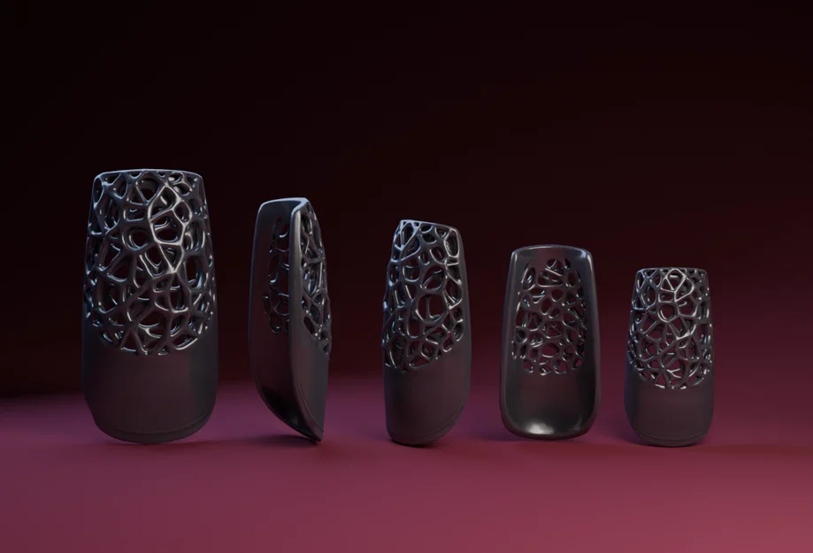 Bộ móng tay giả Gothic Voronoi độc đáo cho máy in 3D - Image 1