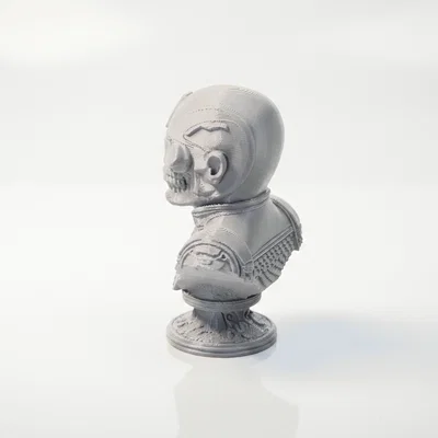 Mô hình in 3D tượng bán thân đầu lâu Captain America