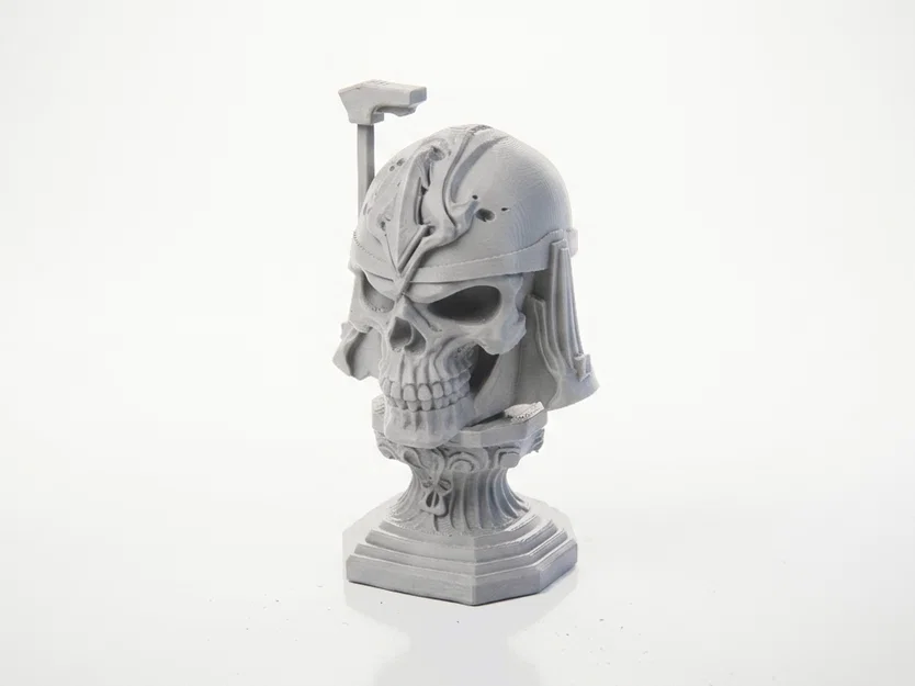 Tượng đầu lâu Boba Fett Star Wars - Mẫu in 3D nghệ thuật - Image 1