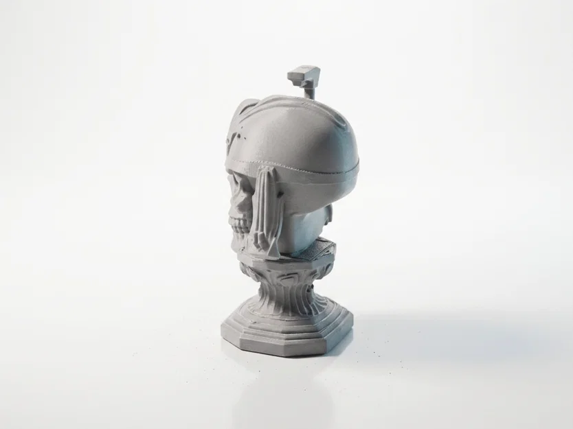 Tượng đầu lâu Boba Fett Star Wars - Mẫu in 3D nghệ thuật - Image 4