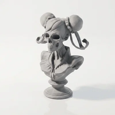 Tượng Đầu Lâu Cướp Biển (Skull Pirate Bust) - Mô hình in 3D nghệ thuật