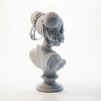 Tượng Đầu Lâu Cướp Biển (Skull Pirate Bust) - Mô hình in 3D nghệ thuật