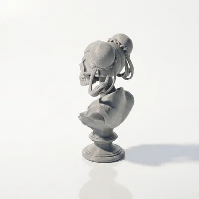 Tượng Đầu Lâu Cướp Biển (Skull Pirate Bust) - Mô hình in 3D nghệ thuật
