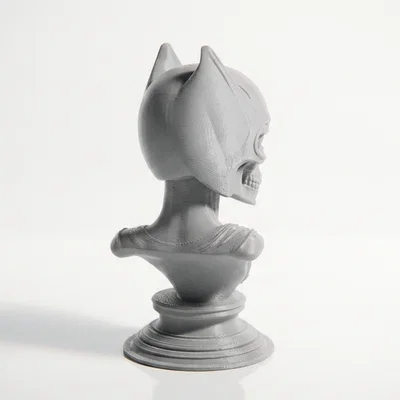 Tượng Đầu Lâu Catwoman Gothic - Mô hình 3D in ấn chi tiết