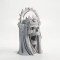 Tượng Đầu Lâu Đội Vương Miện Gothic - Mẫu In 3D Chi Tiết - Thumbnail 2