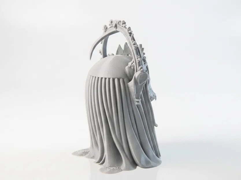 Tượng Đầu Lâu Đội Vương Miện Gothic - Mẫu In 3D Chi Tiết - Image 3