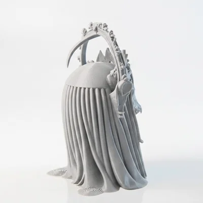 Tượng Đầu Lâu Đội Vương Miện Gothic - Mẫu In 3D Chi Tiết