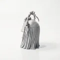 Tượng Đầu Lâu Đội Vương Miện Gothic - Mẫu In 3D Chi Tiết - Thumbnail 4
