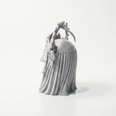 Tượng Đầu Lâu Đội Vương Miện Gothic - Mẫu In 3D Chi Tiết