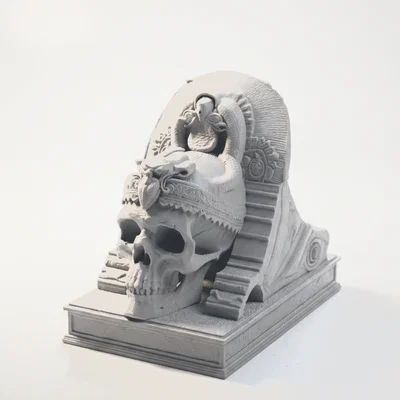 Mô hình 3D điêu khắc hộp sọ Cleopatra phong cách Ai Cập