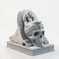 Mô hình 3D điêu khắc hộp sọ Cleopatra phong cách Ai Cập - Thumbnail 2