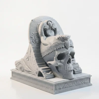 Mô hình 3D điêu khắc hộp sọ Cleopatra phong cách Ai Cập
