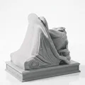 Mô hình 3D điêu khắc hộp sọ Cleopatra phong cách Ai Cập - Thumbnail 3
