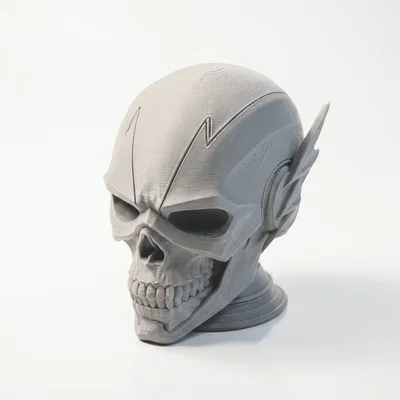 Flash Skull Sculpture - Mẫu Đầu Lâu Gothic Độc Đáo Để In 3D