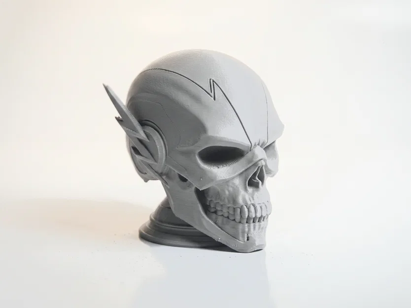 Flash Skull Sculpture - Mẫu Đầu Lâu Gothic Độc Đáo Để In 3D - Image 2