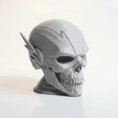 Flash Skull Sculpture - Mẫu Đầu Lâu Gothic Độc Đáo Để In 3D
