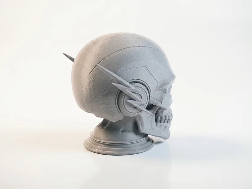 Flash Skull Sculpture - Mẫu Đầu Lâu Gothic Độc Đáo Để In 3D - Image 3