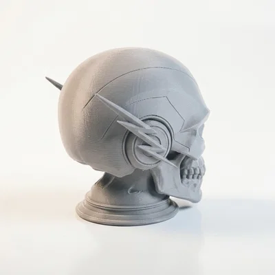 Flash Skull Sculpture - Mẫu Đầu Lâu Gothic Độc Đáo Để In 3D
