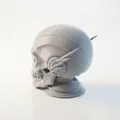 Flash Skull Sculpture - Mẫu Đầu Lâu Gothic Độc Đáo Để In 3D - Thumbnail 4