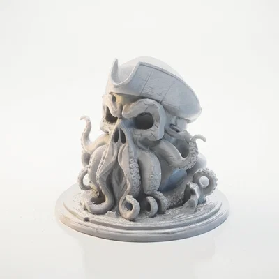Mô hình in 3D đầu lâu cướp biển Davy Jones