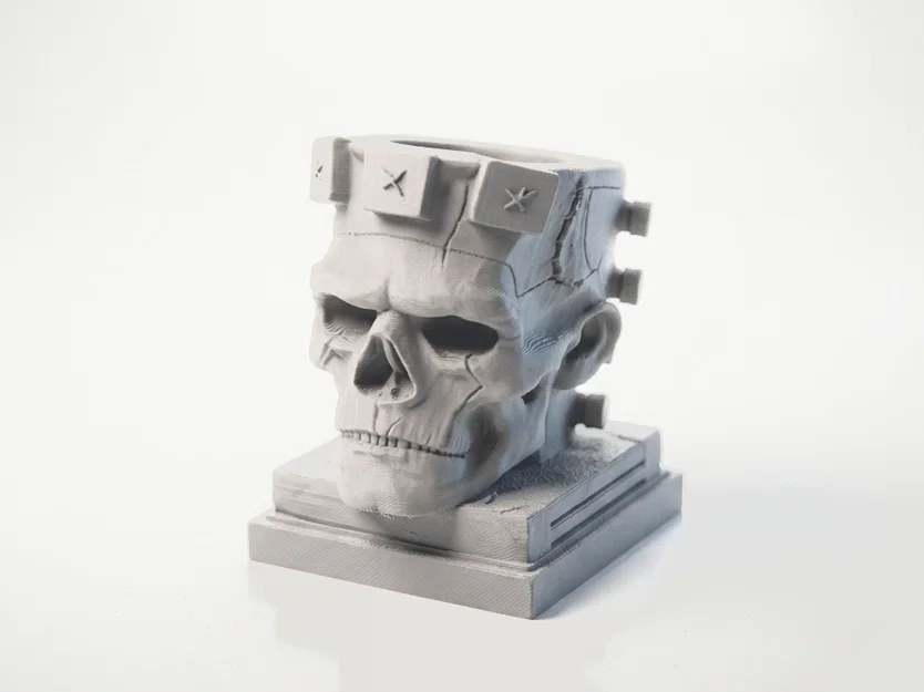 Mô hình đầu lâu quái vật Frankenstein phong cách Gothic (File in 3D) - Image 1