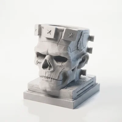 Mô hình đầu lâu quái vật Frankenstein phong cách Gothic (File in 3D)