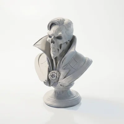 Mô hình Dr Strange Skull Bust - Tượng bán thân Marvel in 3D sưu tầm