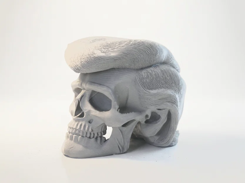 Mô hình 3D đầu lâu Donald Trump - Tác phẩm điêu khắc nghệ thuật chính trị - Image 1