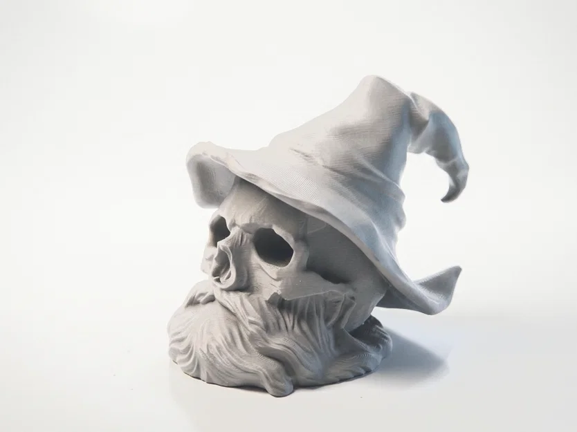 Tượng Đầu Lâu Phù Thủy Độc Đáo - Mô Hình 3D Fantasy Sưu Tầm - Image 1