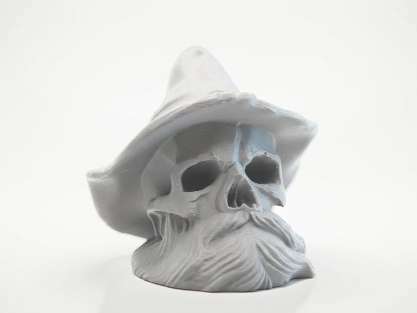 Tượng Đầu Lâu Phù Thủy Độc Đáo - Mô Hình 3D Fantasy Sưu Tầm - Image 2