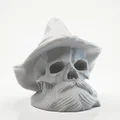 Tượng Đầu Lâu Phù Thủy Độc Đáo - Mô Hình 3D Fantasy Sưu Tầm - Thumbnail 2