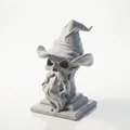 Tượng Đầu Lâu Phù Thủy - Mô hình 3D in để bàn phong cách Fantasy - Thumbnail 1