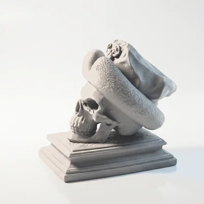 Mô hình điêu khắc đầu lâu Thành Cát Tư Hãn - File in 3D lịch sử