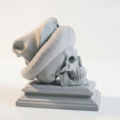 Mô hình điêu khắc đầu lâu Thành Cát Tư Hãn - File in 3D lịch sử