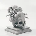 Tượng Đầu Lâu Geisha Phong Cách Nghệ Thuật Nhật Bản (Mô hình in 3D) - Thumbnail 2