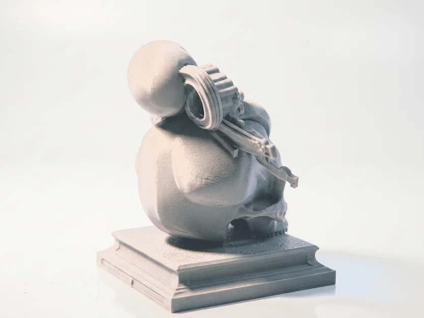 Tượng Đầu Lâu Geisha Phong Cách Nghệ Thuật Nhật Bản (Mô hình in 3D) - Image 3