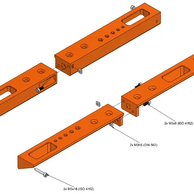 Bộ giá đỡ dụng cụ và cuộn dây in cho Core One