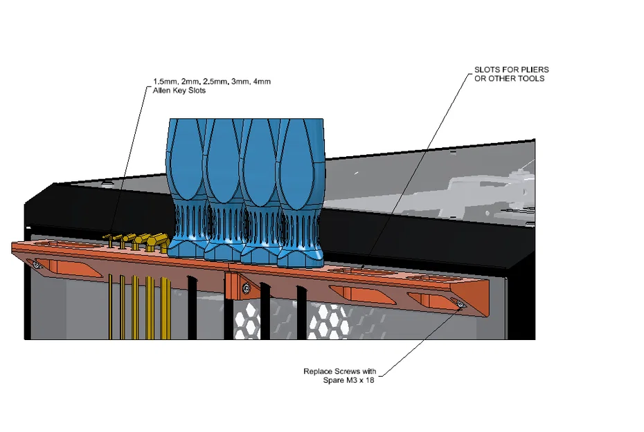 Bộ giá đỡ dụng cụ và cuộn dây in cho Core One - Image 5