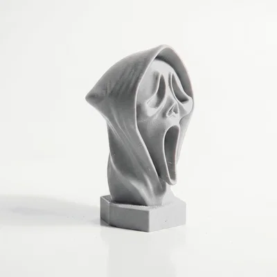 Tượng Đầu Lâu Ghostface Kinh Dị - Mẫu In 3D Độc Đáo