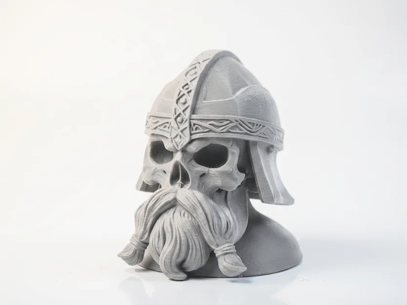 Mô hình 3D điêu khắc đầu lâu người lùn Gimli phong cách Fantasy - Image 1