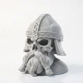 Mô hình 3D điêu khắc đầu lâu người lùn Gimli phong cách Fantasy - Thumbnail 1