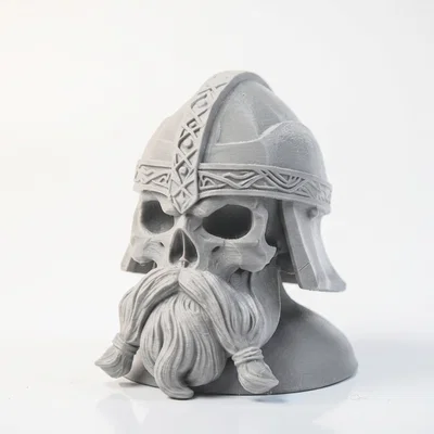 Mô hình 3D điêu khắc đầu lâu người lùn Gimli phong cách Fantasy