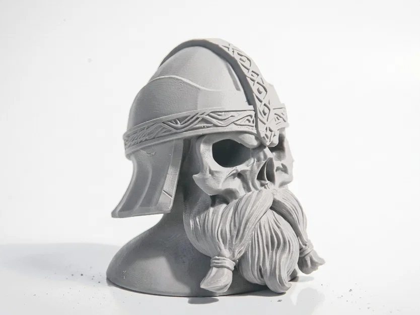 Mô hình 3D điêu khắc đầu lâu người lùn Gimli phong cách Fantasy - Image 2