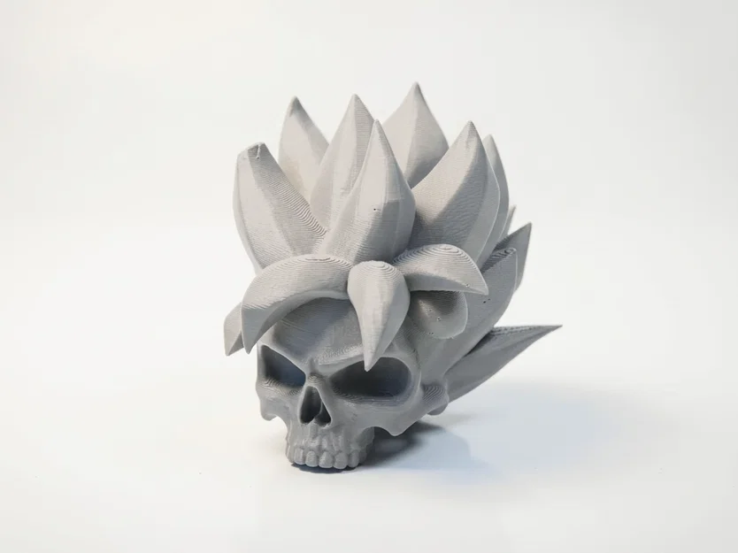 Tượng Đầu Lâu Hoa Sen Phong Cách Gothic - Mô Hình In 3D Độc Đáo - Image 1