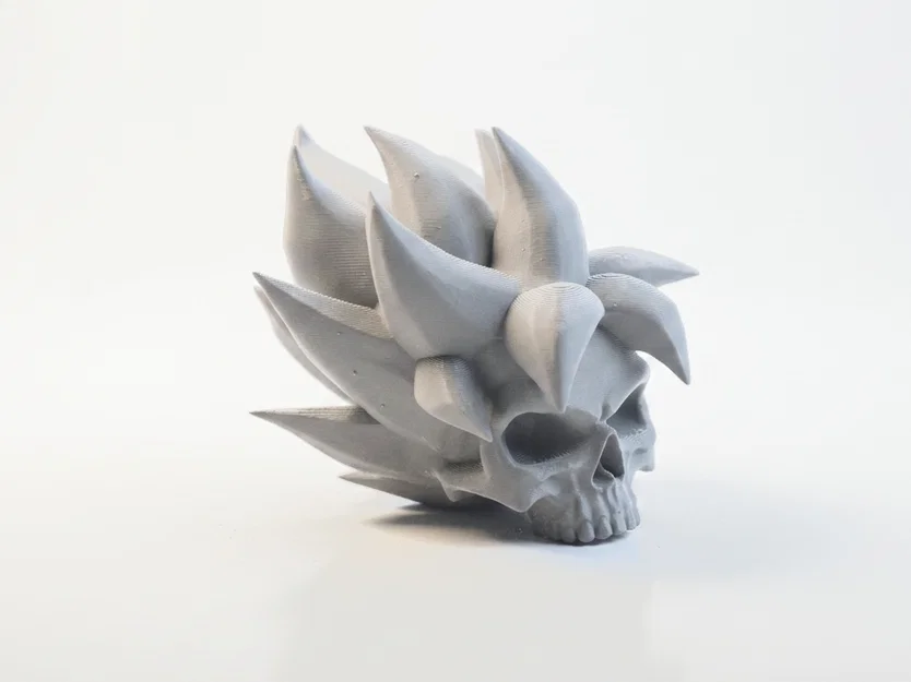 Tượng Đầu Lâu Hoa Sen Phong Cách Gothic - Mô Hình In 3D Độc Đáo - Image 2