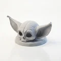 Mô hình 3D in ấn Grogu Skull phong cách Gothic Star Wars - Thumbnail 1