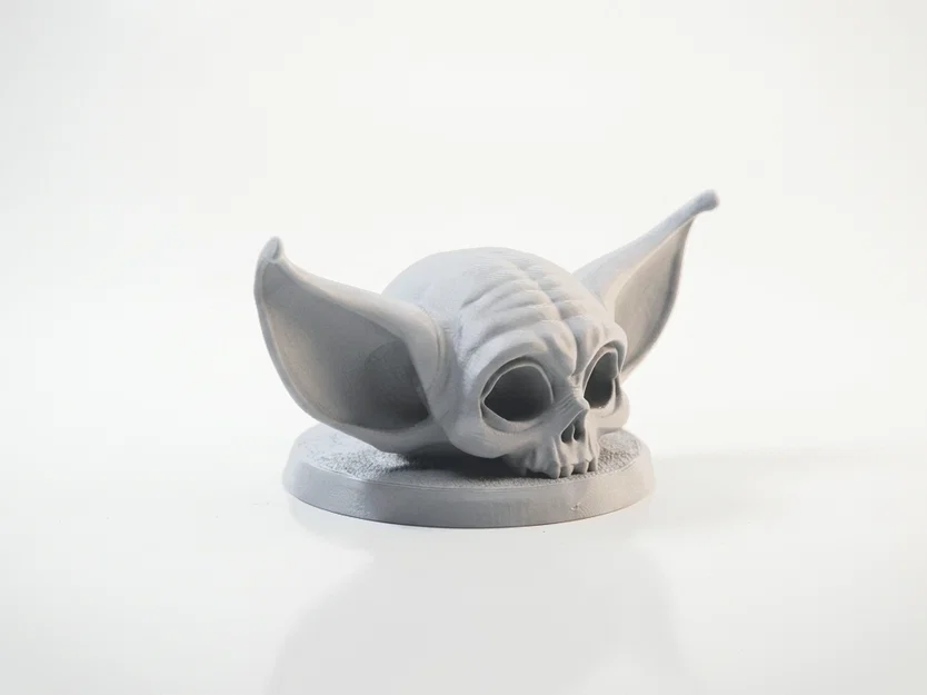 Mô hình 3D in ấn Grogu Skull phong cách Gothic Star Wars - Image 2