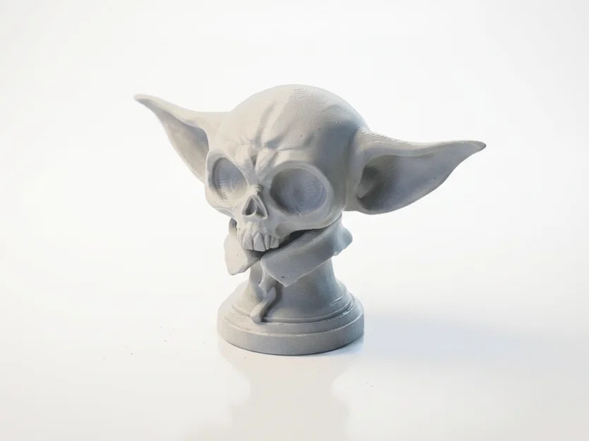 Mô hình 3D đầu lâu Grogu - Đồ sưu tầm Star Wars độc đáo - Image 1