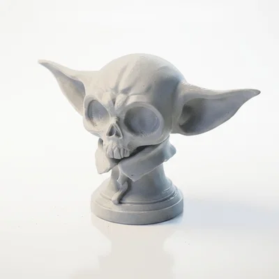 Mô hình 3D đầu lâu Grogu - Đồ sưu tầm Star Wars độc đáo